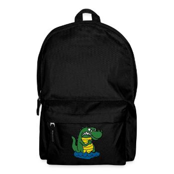 Alligators Grumpy Alligator - Rucksack - Schwarz - Vorne