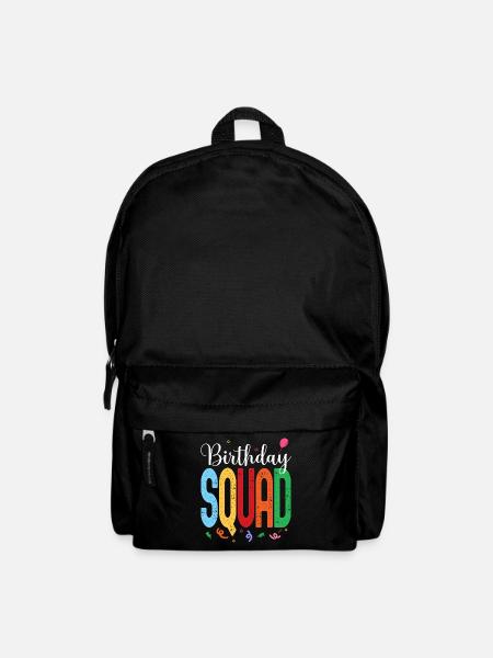 Birthday Squad - Celebrate with Your Crew in this - Backpack - black