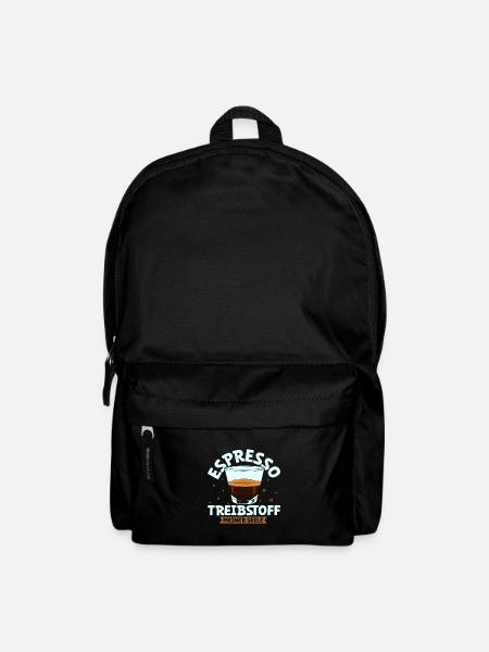 Mein Treibstoff ist Espresso - Rucksack - Schwarz