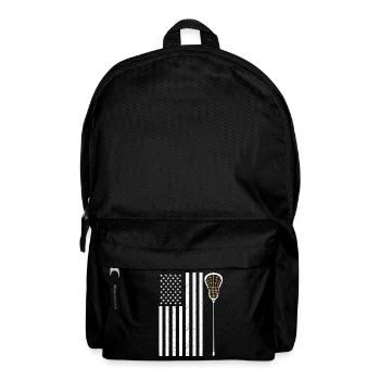USA Lacrosse Flag - Backpack - black - Front