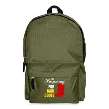 Rain Boots - Rucksack - Olivgrün - Vorne