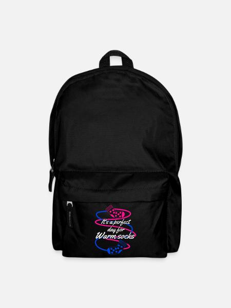 Warm Winter Socks Sock Wool Socks - Backpack - black