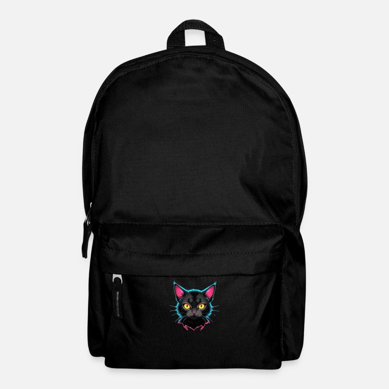Neon Katzen Design - Rucksack - Schwarz