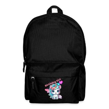 Birthday Girl Birthday Girl Child Unicorn - Backpack - black - Front
