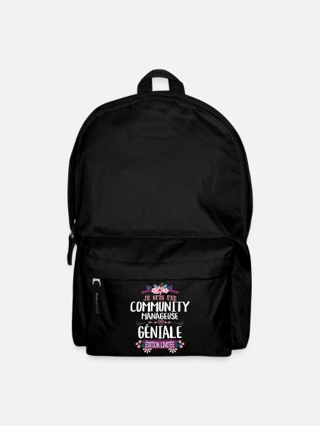 Édition Limitée Community Manageuse Géniale - Sac à dos - noir