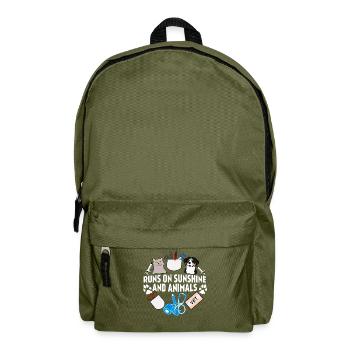 Veterinary Pets Medicine Veterinarian - Backpack - olive green - Front