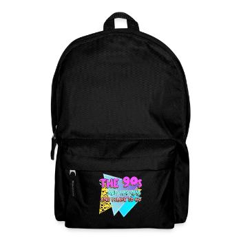 90s Retro Joke 1990 Disco - Rucksack - Schwarz - Vorne