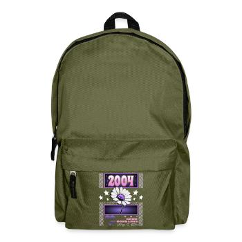 Rétro Y2K Année 2004 Anniversaire Femme 20 Ans - Sac à dos - vert olive - Devant