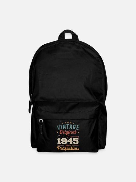Né en février 1945 millésime 1945 anniversaire - Sac à dos - noir