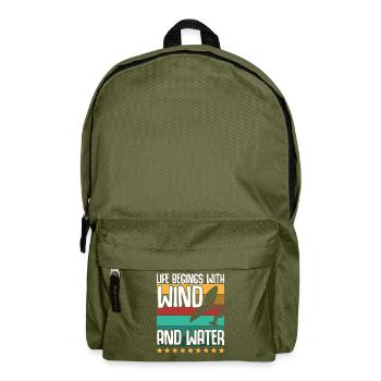 Wing Foiling Winging Foilboard - Backpack - olive green - Front