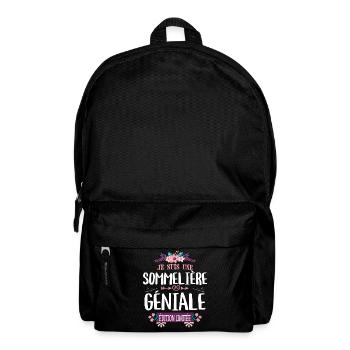 Femme Édition Limitée Sommelière Géniale - Sac à dos - noir - Devant