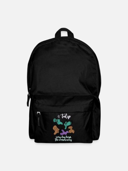 Tulips Tulip Flowers - Rucksack - Schwarz