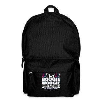 Boogie Woogie Dance Swing rétro - Sac à dos - noir - Devant