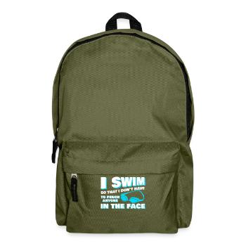 Swimming Trainer Swimmer Pool - Backpack - olive green - Front