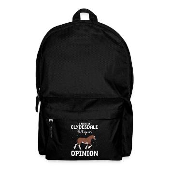 Clydesdale Horse Rider - Backpack - black - Front