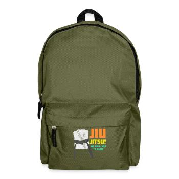BJJ Ju-Jitsu Brasilian Jiu-Jitsu - Backpack - olive green - Front