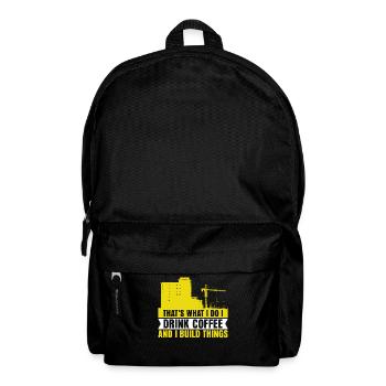 Construction Worker Crane - Rucksack - Schwarz - Vorne