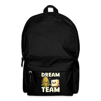 Kawaii Corn and Butter Dream Team Food Lover - Backpack - black - Front