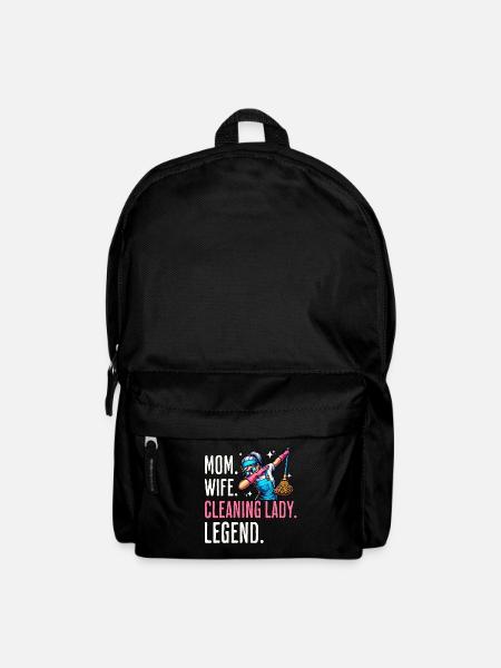 Putzfrau Mama Reinigungskraft - Rucksack - Schwarz