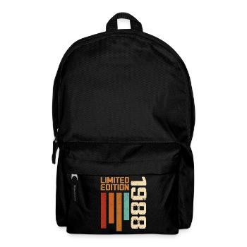 Jahrgang 1988 Retro 1988 Geburtstagsgeschenk - Rucksack - Schwarz - Vorne