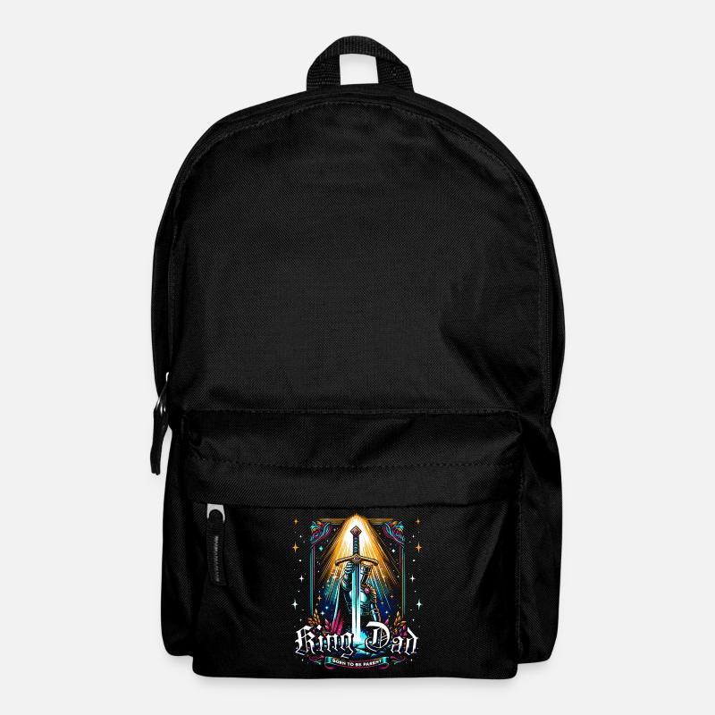 Père Geek Fan De Médiéval Papa Roi - Sac à dos - noir