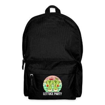 Laitue Fête Drôle Légumes Amis - Sac à dos - noir - Devant