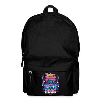 Synthwave Retro 18th Anniversary 2006 - Backpack - black - Front