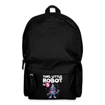 Robot 5eme Anniversaire Enfant 5 Ans - Sac à dos - noir - Devant