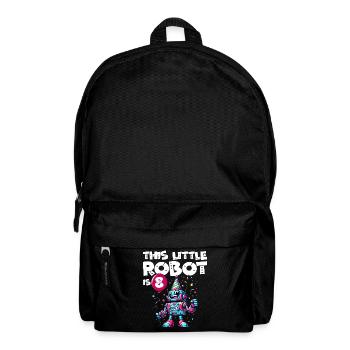 8. Geburtstag Roboterkind 8 Jahre alt - Rucksack - Schwarz - Vorne