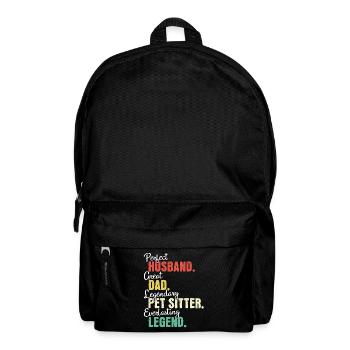 Papa gardien d’animaux - Sac à dos - noir - Devant