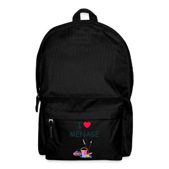 Humour Faire Le Ménage - Sac à dos - noir - Devant