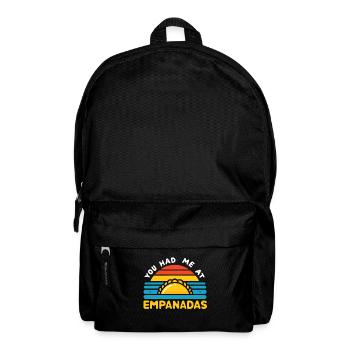 Du hattest mich bei Empanadas Food lover - Rucksack - Schwarz - Vorne