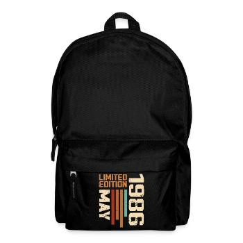 Mai 1986 Vintage Nées En Mai 1986 Anniversaire - Sac à dos - noir - Devant