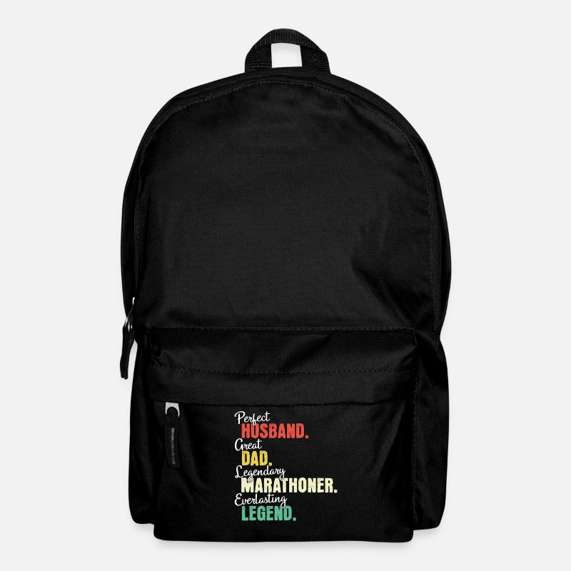 Marathonläufer Papa - Rucksack - Schwarz