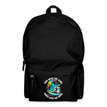 Kitesurfing Ride with the wind Kitesurfer - Backpack - black - Front