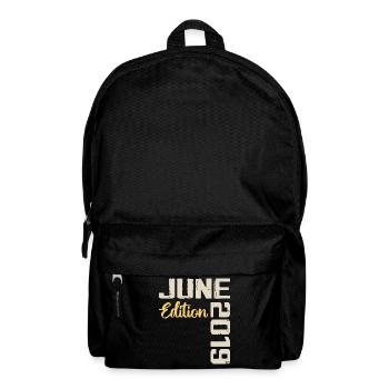 Né(e) en Juin 2019 Cadeau Juin 2019 Anniversaire - Sac à dos - noir - Devant