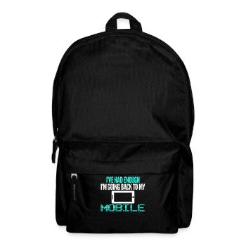 Cellphone Mobile Phone Smartphone - Backpack - black - Front