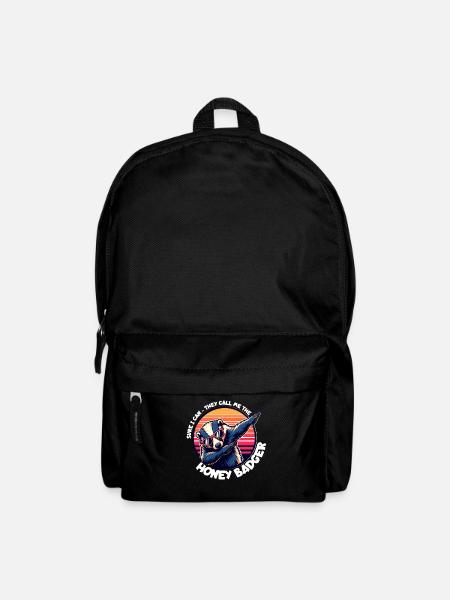 Honigdachs Spruch - Rucksack - Schwarz