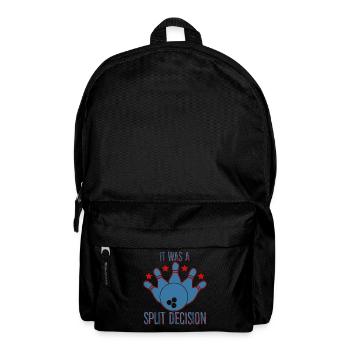 Bowling Ball Bowler Bowling Split - Rucksack - Schwarz - Vorne