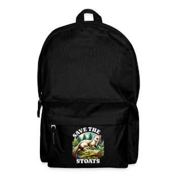Save Ermine - Backpack - black - Front
