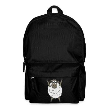 Sheep Funny Shepherd Farmer - Backpack - black - Front