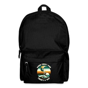 Kitesurfing Ride with the wind Kitesurfer - Backpack - black - Front