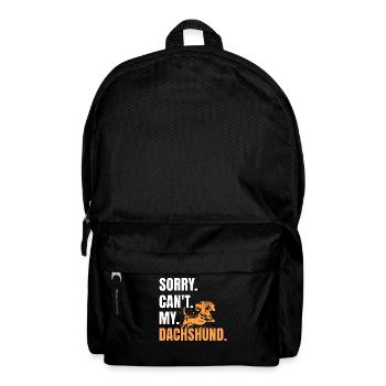 Teckel Dackel - Sac à dos - noir - Devant