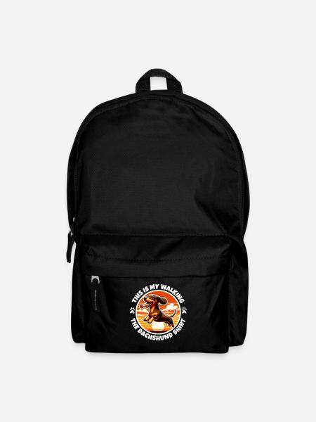 Lustige Dackel Sprüche - Rucksack - Schwarz