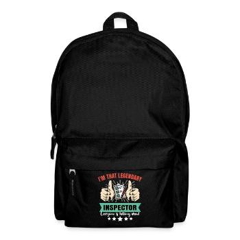 Legendärer Inspektor - Rucksack - Schwarz - Vorne