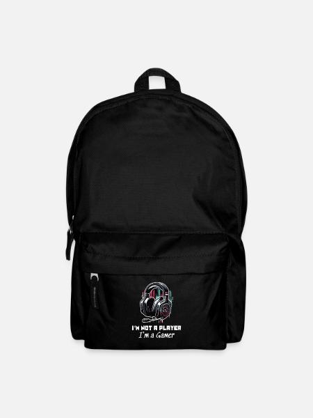I'm not a Player but a Gamer Sprüche Shirt - Rucksack - Schwarz