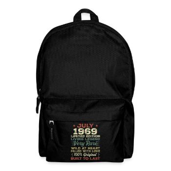 Cadeau anniversaire juillet 1969 anniversaire juillet 1969 - Sac à dos - noir - Devant