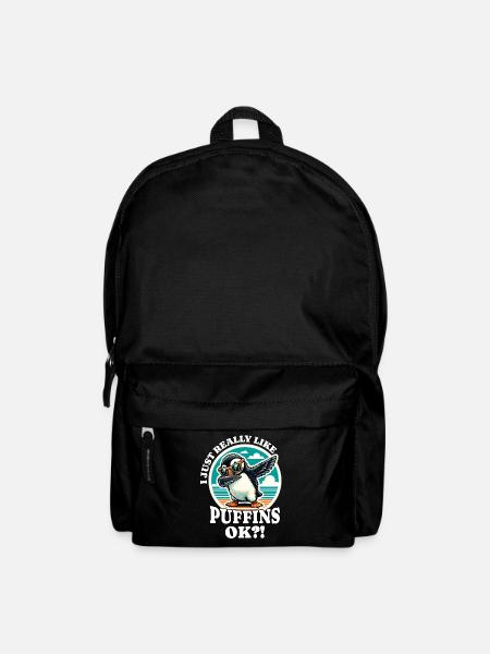 Ich Liebe Papageientaucher Spruch - Rucksack - Schwarz