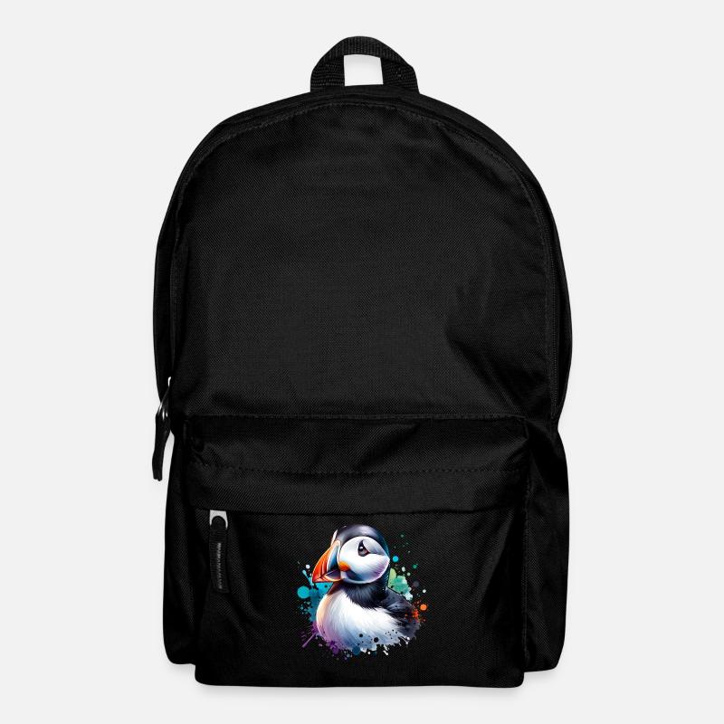 Papageientaucher - Rucksack - Schwarz