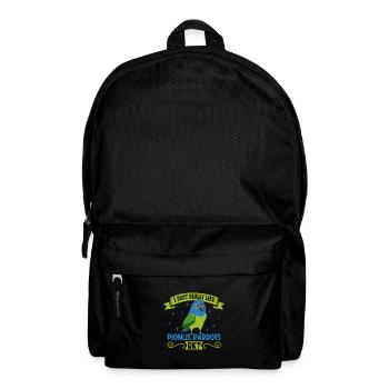 I love my red-rumped parrot - Backpack - black - Front